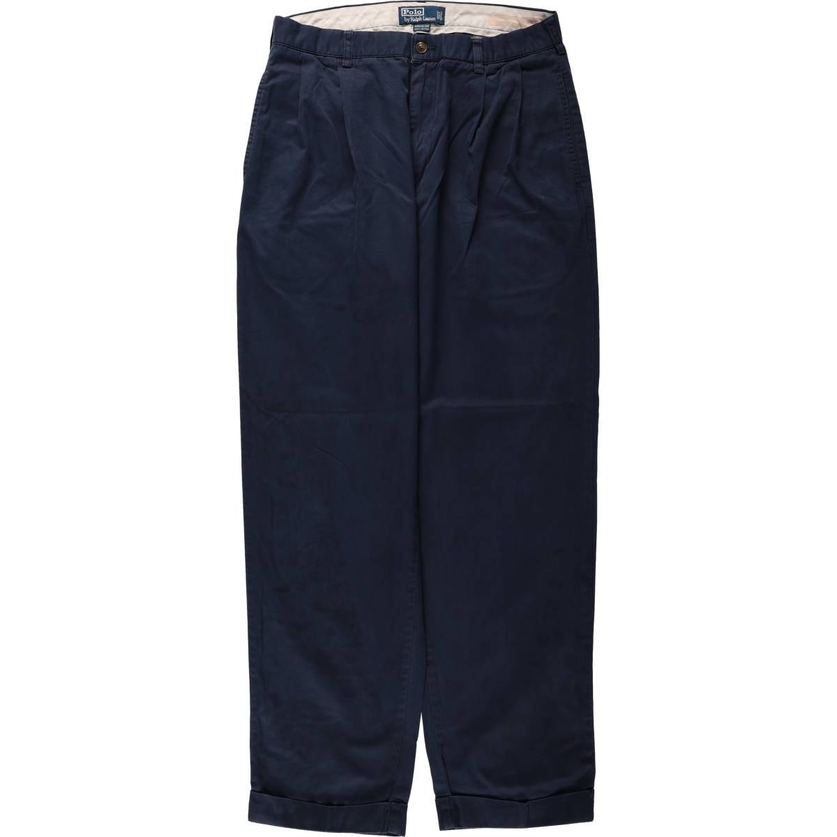 古着 ラルフローレン Ralph Lauren POLO by Ralph Lauren HAMMOND PANT ツータック チノパンツ メンズw33相当/eaa680758