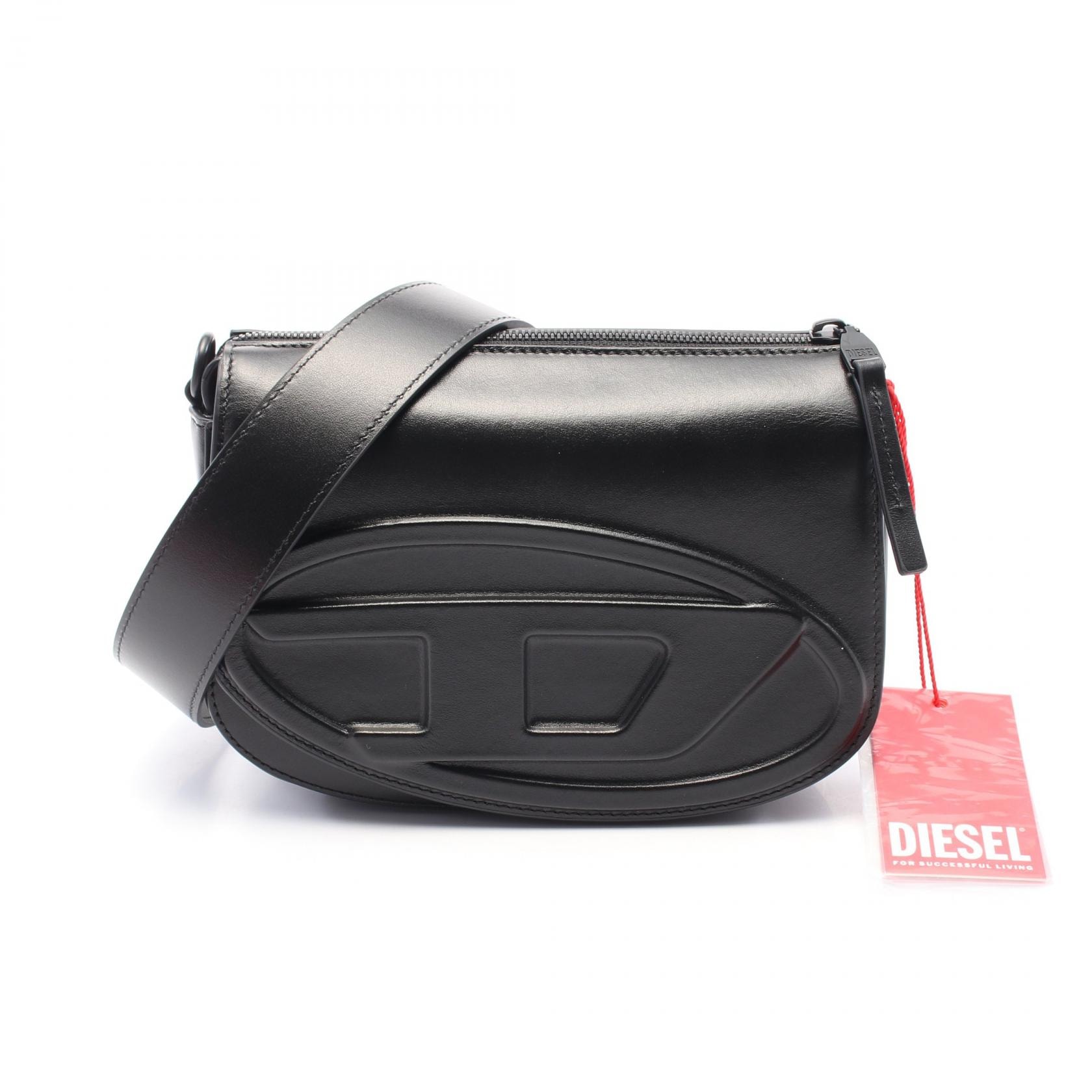 ディーゼル DIESEL 1DR CAMERA BAG ショルダーバッグ バッグ レザー メンズ ブラック系 X10223PR818T8013 【新品】