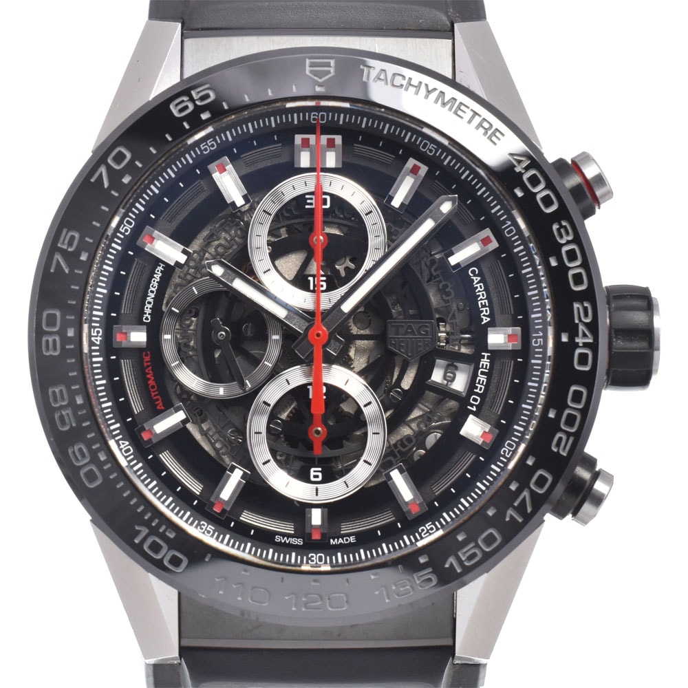 タグホイヤー TAG HEUER CAR2A1Z.FT6044 カレラ キャリバーホイヤー01 クロノグラフ 自動巻き メンズ 箱・保証書付き 腕時計 K#150870