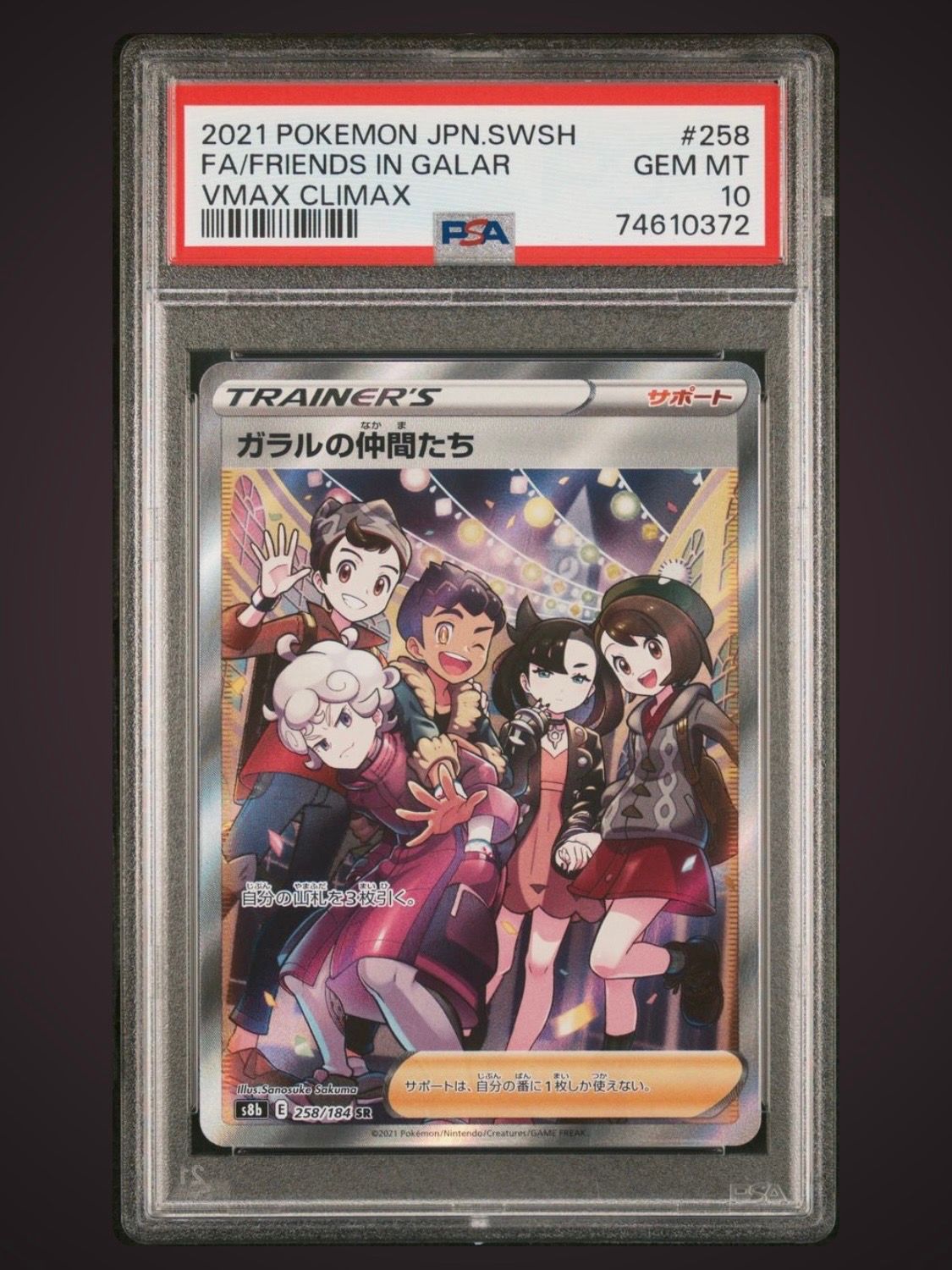 ガラルの仲間たち SR[S8b 258/184](ハイクラスパック「VMAXクライマックス」)