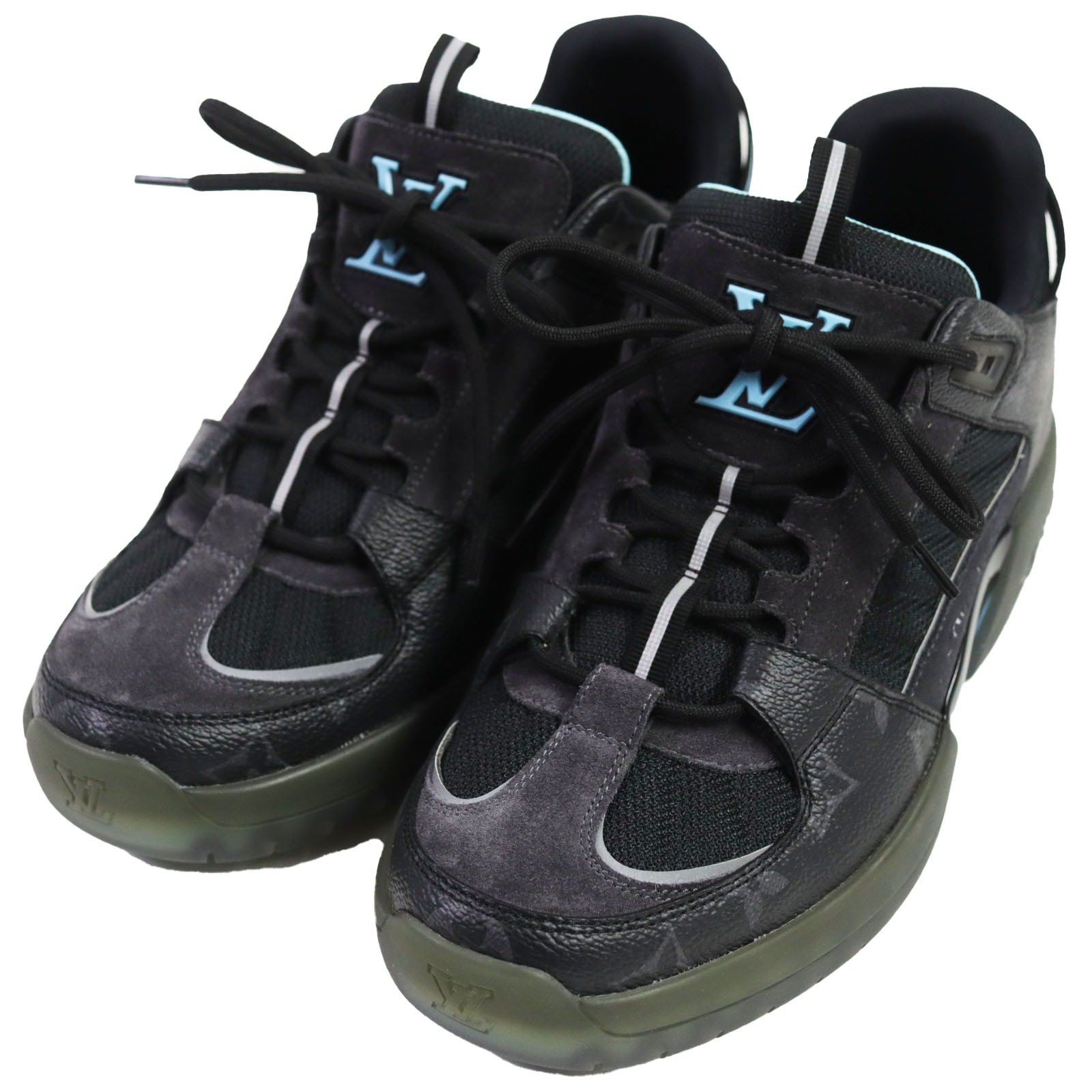 【ドンドン見直し】未使用品 ルイヴィトン
 ローカットスニーカー 黒 メンズ 6