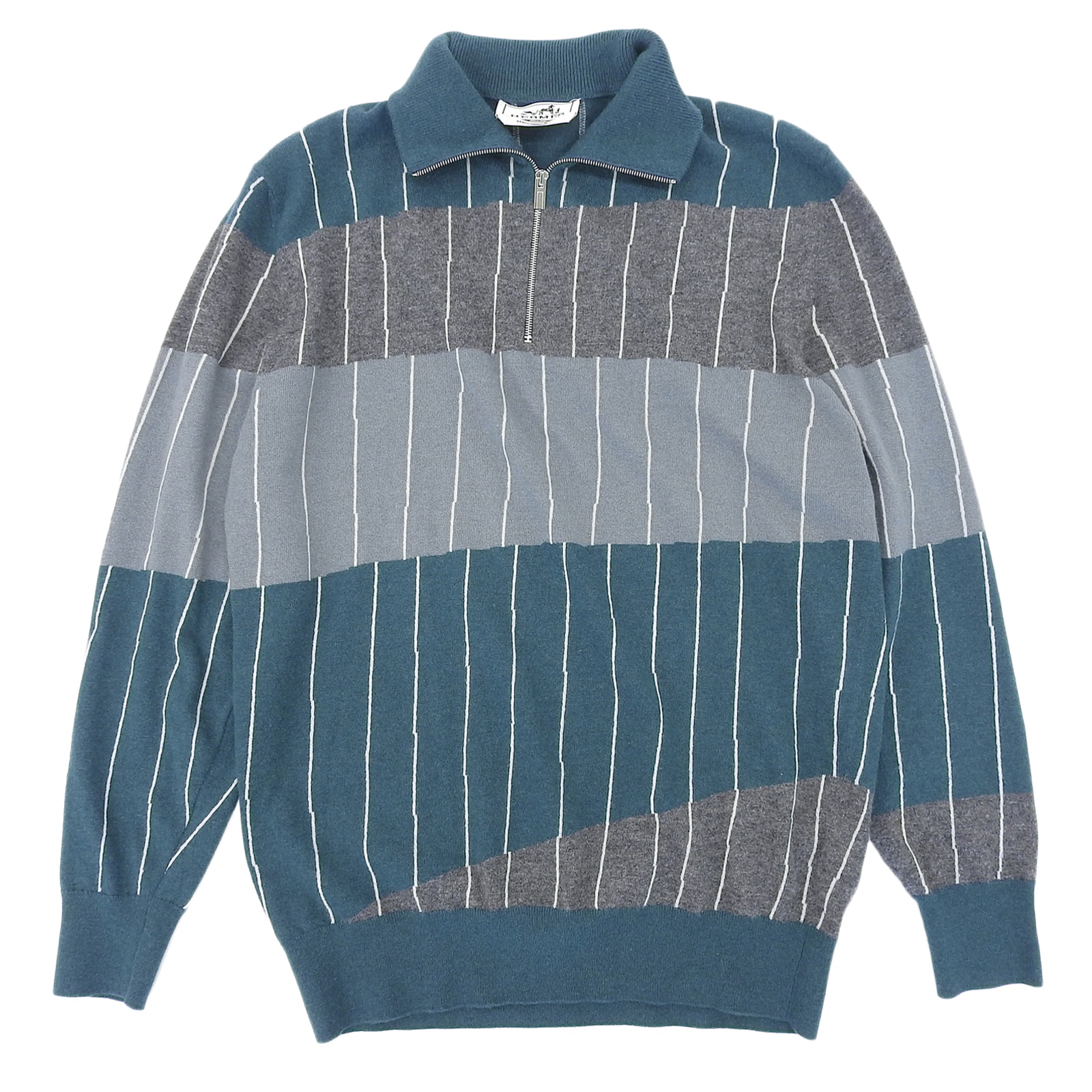 極美品 エルメス ニット マルチカラー メンズ XS