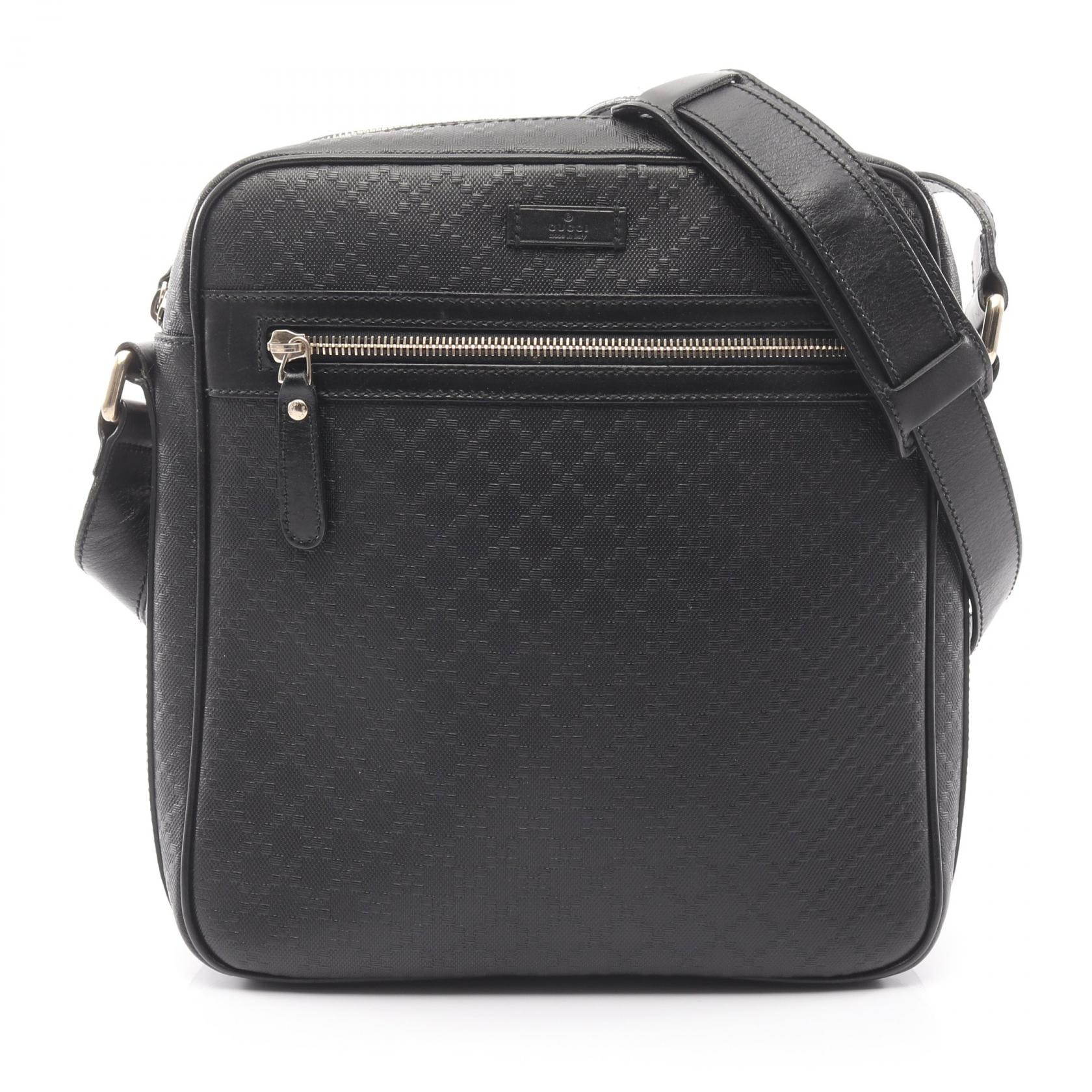 グッチ GUCCI ディアマンテ ショルダーバッグ バッグ レザー レディース ブラック系 201448 【中古】