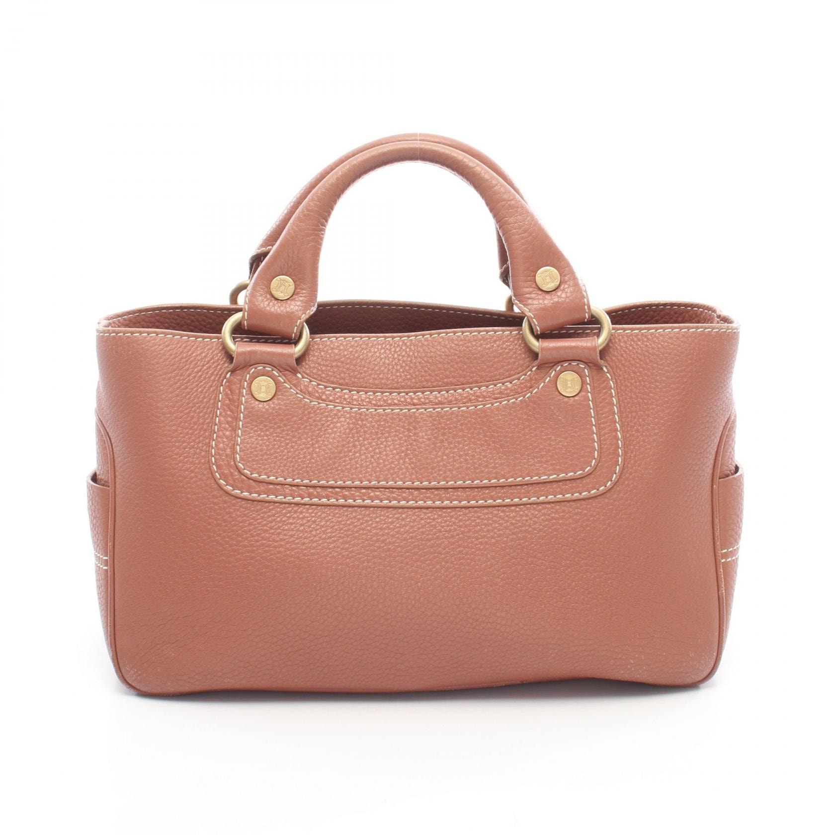 セリーヌ CELINE ブギーバッグ ハンドバッグ バッグ レザー レディース ブラウン系 【中古】