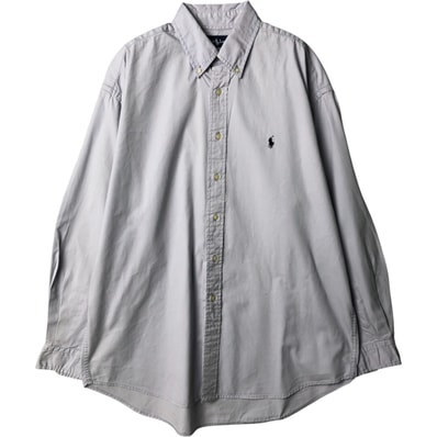 古着 ラルフローレン Ralph Lauren BLAKE 長袖 ボタンダウンシャツ メンズXL相当/eaa582660