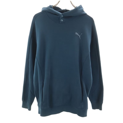 PUMA プーマ 長袖 スウェットパーカー M ネイビー系 プルオーバー