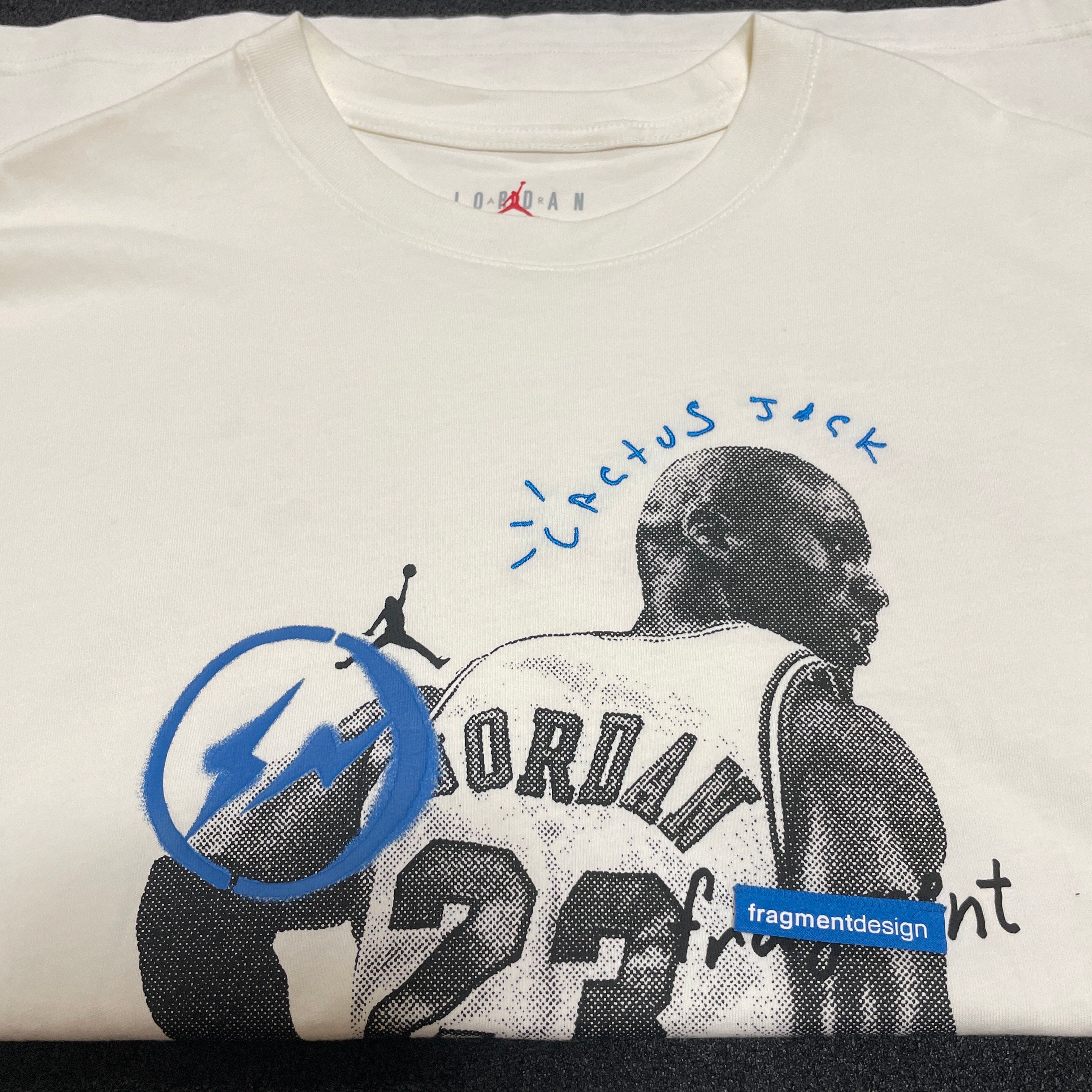 Air Jordan Travis Scott  Fragment Tee "White"
