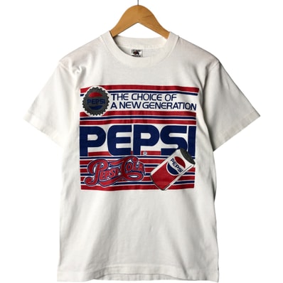 古着 90年代 フルーツオブザルーム FRUIT OF THE LOOM PEPSI ペプシ アドバタイジングTシャツ USA製 メンズM相当 ヴィンテージ/eaa563625
