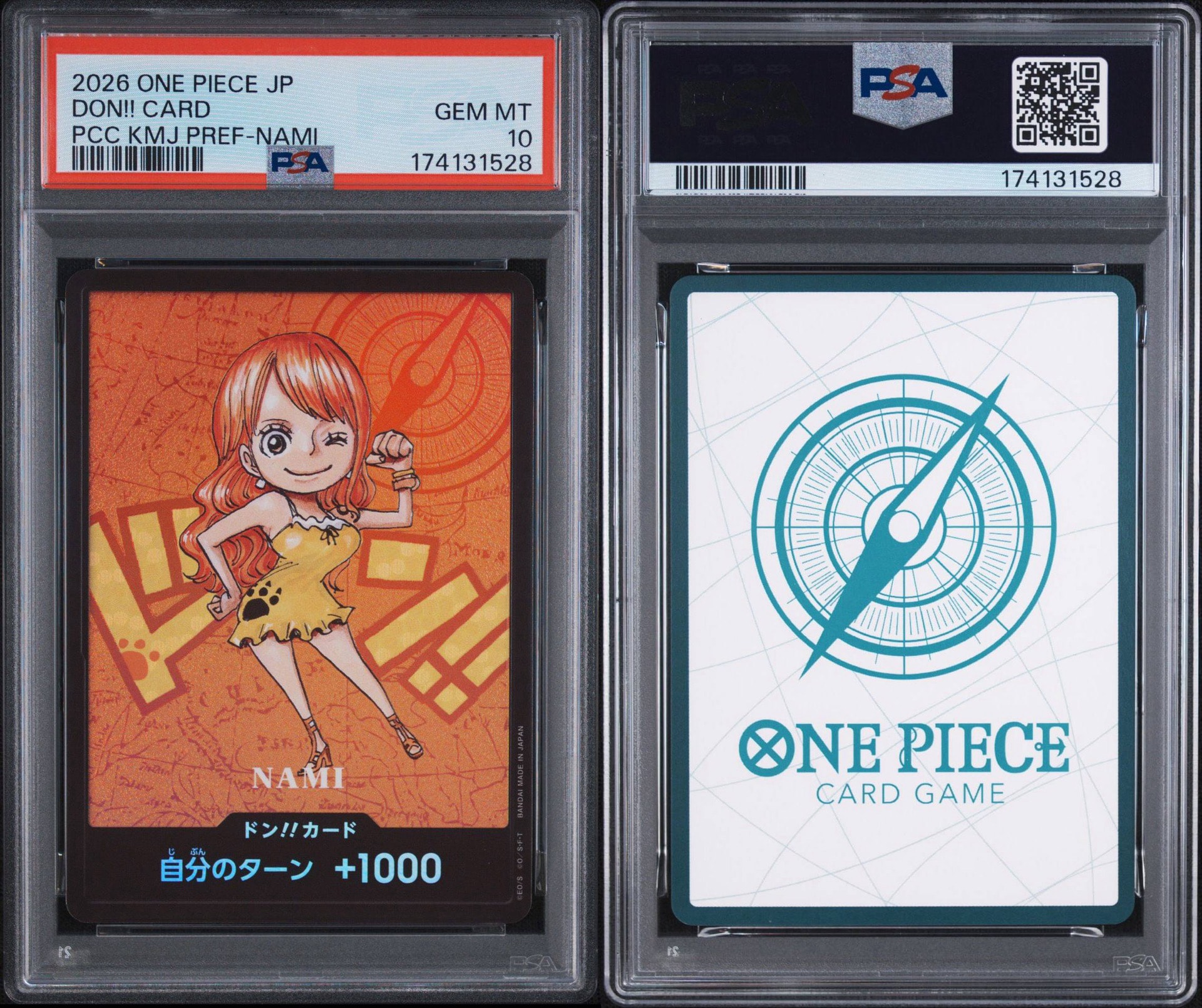 PSA10】ドン!!カード : ナミ (プレミアムカードコレクション「熊本県