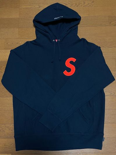 Supreme S Logo Hooded Sweatshirt "Navy" (19FW)
