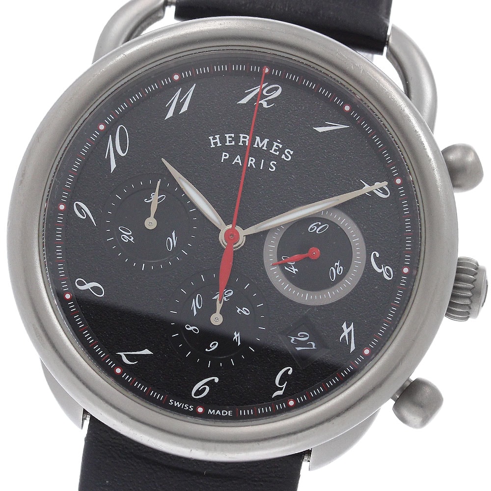 エルメス アルソー クロノグラフ チタン AR3.941 メンズ 【中古】