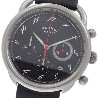 エルメス アルソー クロノグラフ チタン AR3.941 メンズ 【中古】