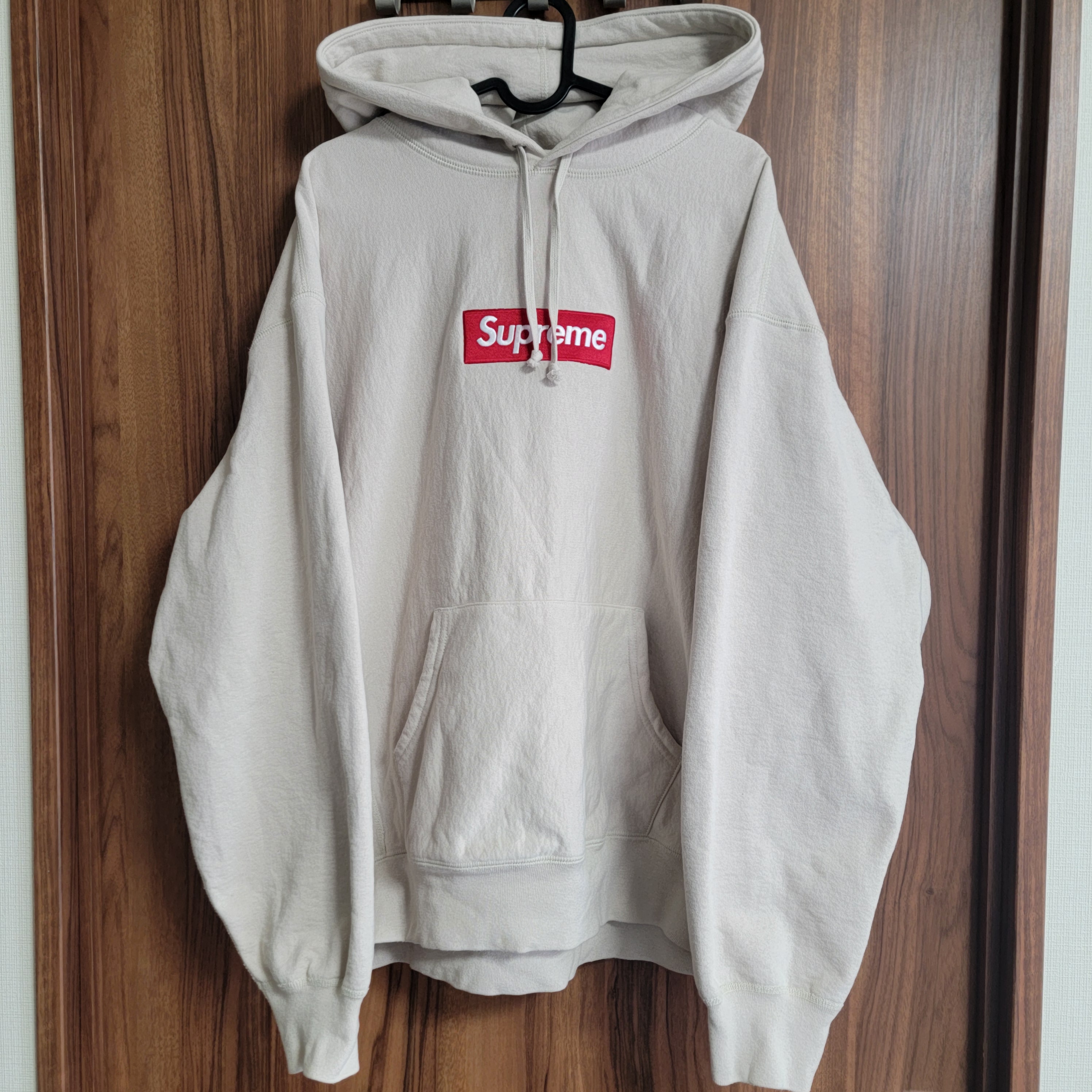 Supreme Box Logo Hooded Sweatshirt "Stone" (24FW)