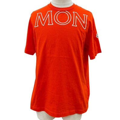 美品 モンクレール 半袖Tシャツ オレンジ メンズ M H20938C00022
