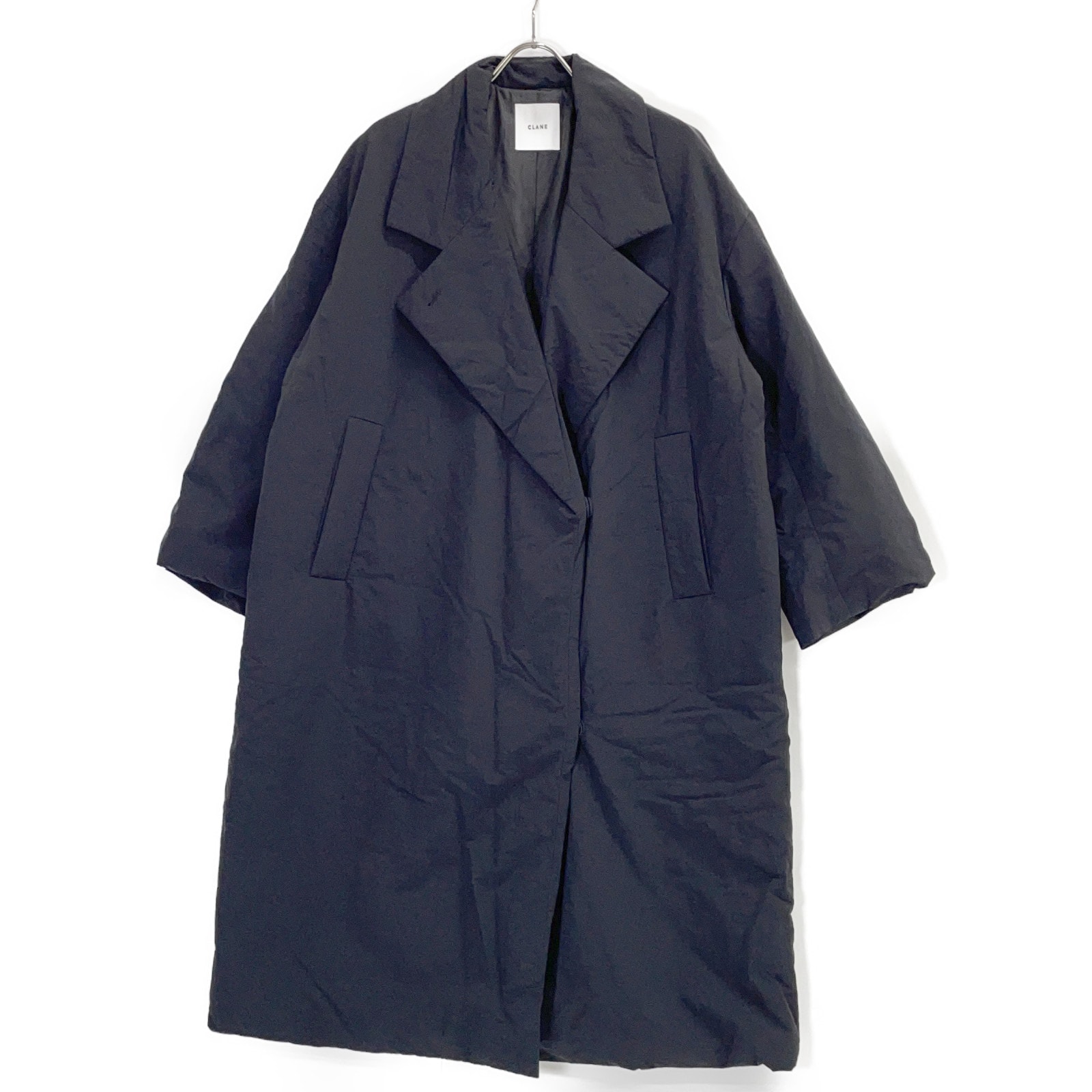 クラネ 25AW 19101-0172 ブラック COLOR DOWN CHESTER COAT/カラーダウンチェスターコート 1
