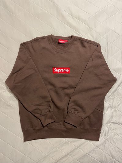 Supreme Box Logo Crewneck "Brown" (22FW)