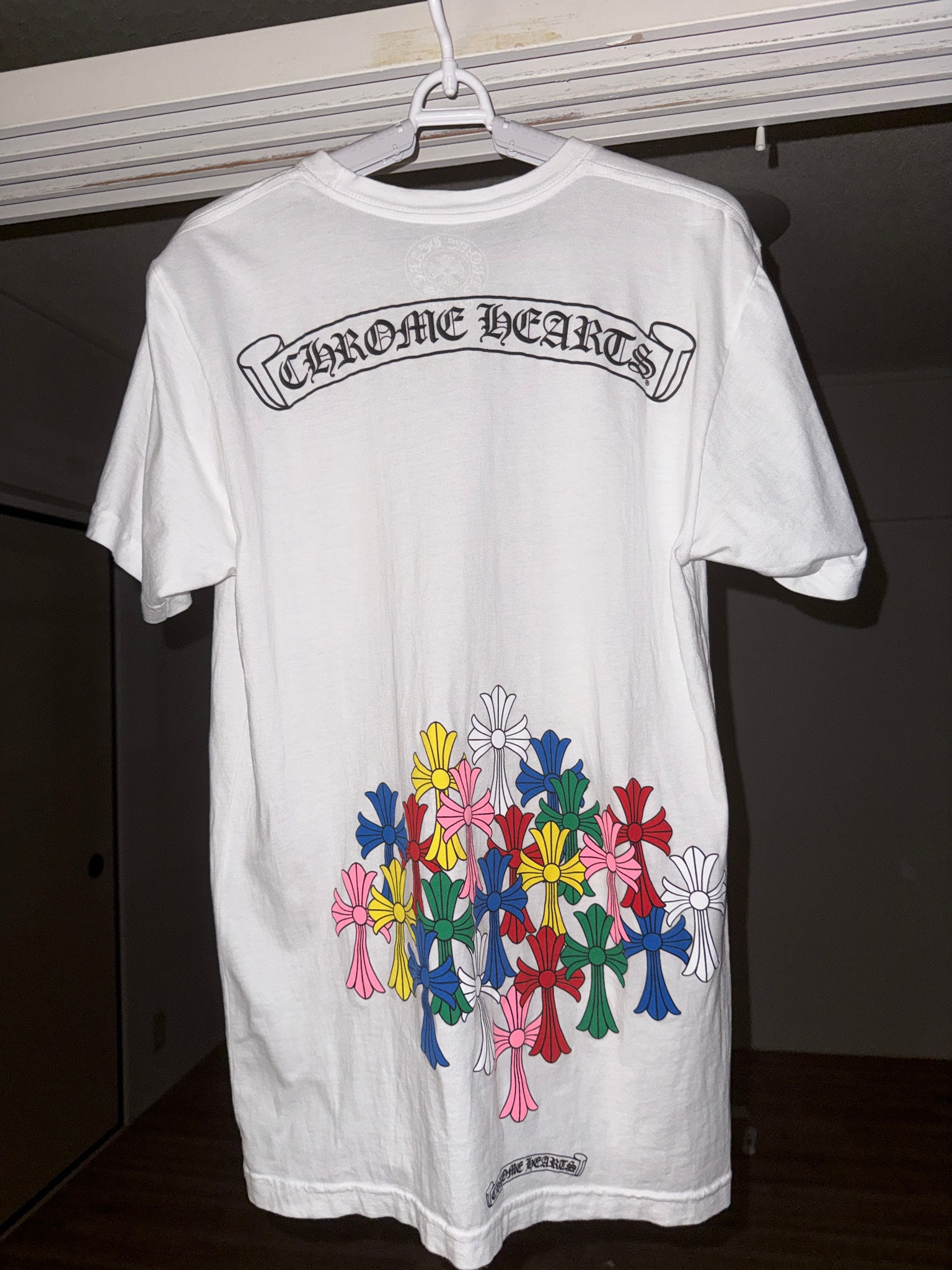 Chrome Hearts Cemetery Cross T-Shirt "White/Multicolor"