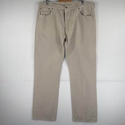 古着 リーバイス Levi's デニムパンツ 501 ジーパン ストレート 大きいサイズ ボタンフライ カラーパンツ ビッグ w40 L32 ベージュ メンズ