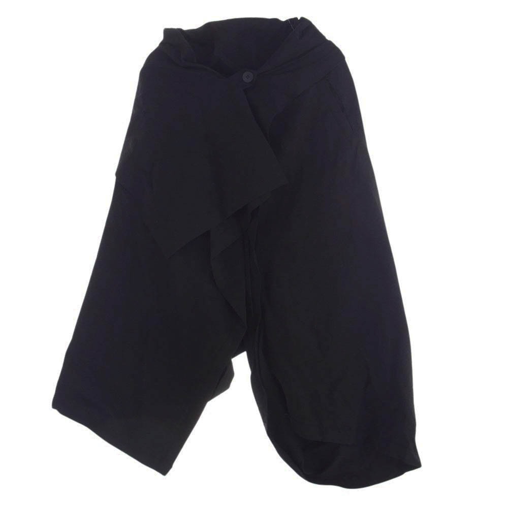 ISSEY MIYAKE イッセイミヤケ パンツ IM43FF084 ENCLOTHE PANTS Trouser ワイド パンツ ブラック系 2【美品】【中古】