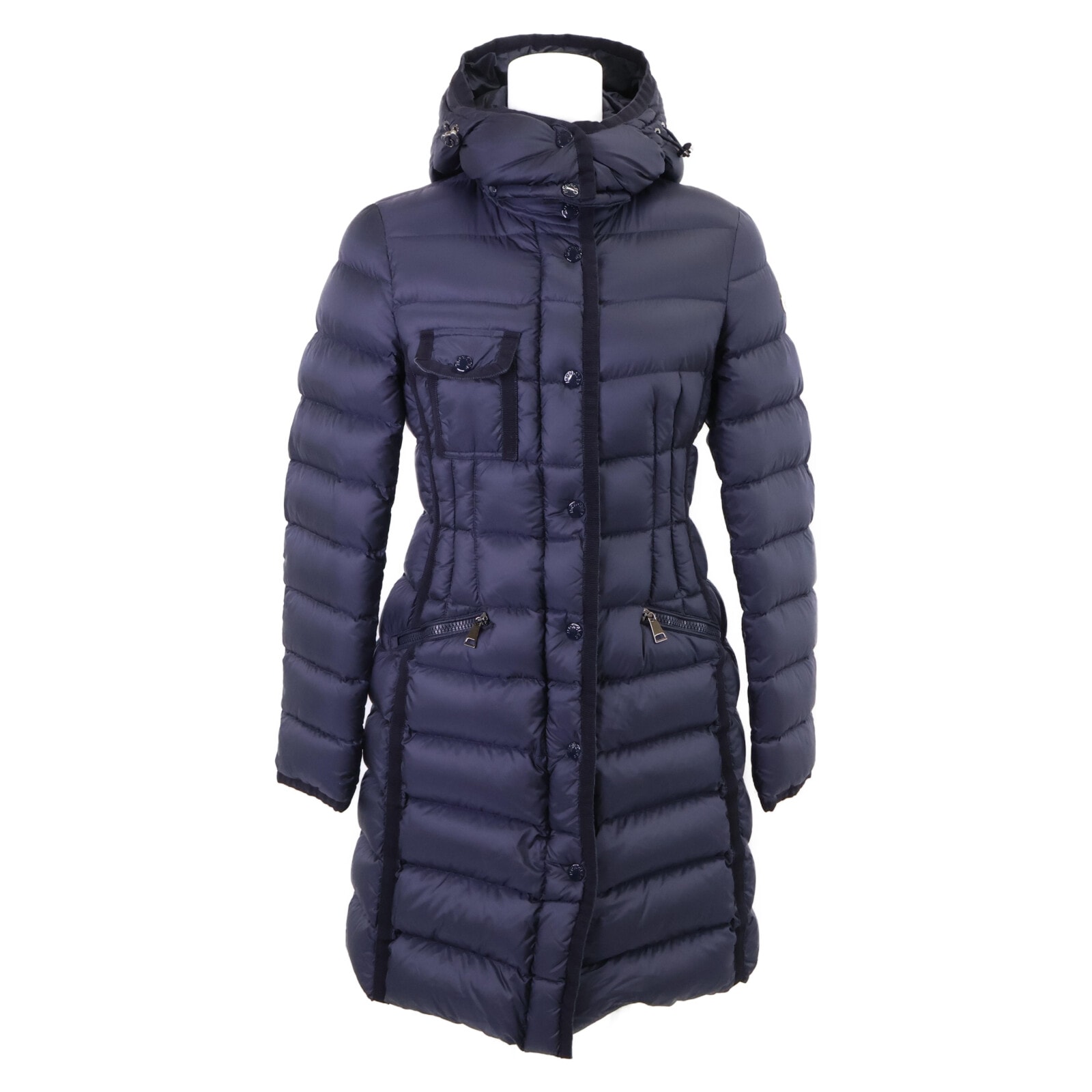 モンクレール 18年製 HERMINE/エルミンヌ フーデッドダウンコート 0