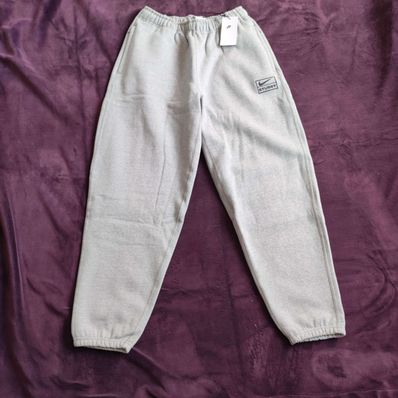Stussy × Nike NRG Washed Fleece Pant (Asia Size) "Grey" DJ9491-063