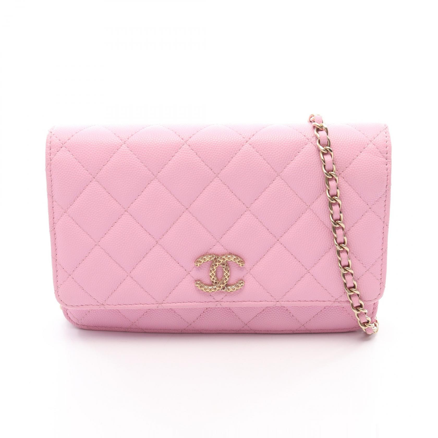 シャネル CHANEL マトラッセ ショルダーバッグ バッグ キャビアスキン(グレインドカーフ) レディース ピンク系 AP0250 【中古】
