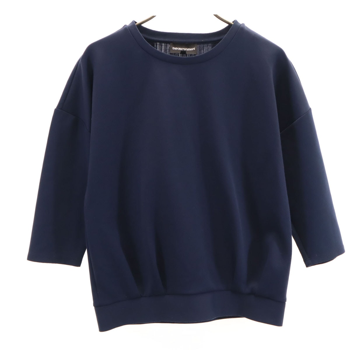 Emporio Armani エンポリオアルマーニ 7分袖 カットソー 38 ネイビー