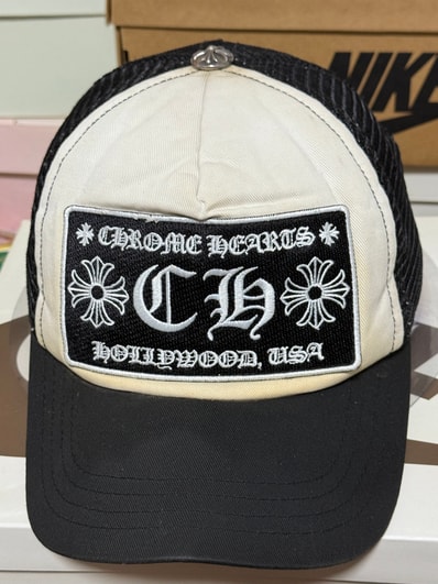 Chrome Hearts Trucker Cap CH "Black/White"