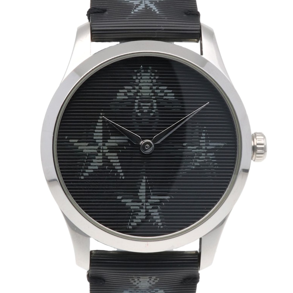 グッチ Gタイムレス 腕時計 時計 ステンレススチール 126.4 クオーツ メンズ 1年保証 GUCCI  中古
