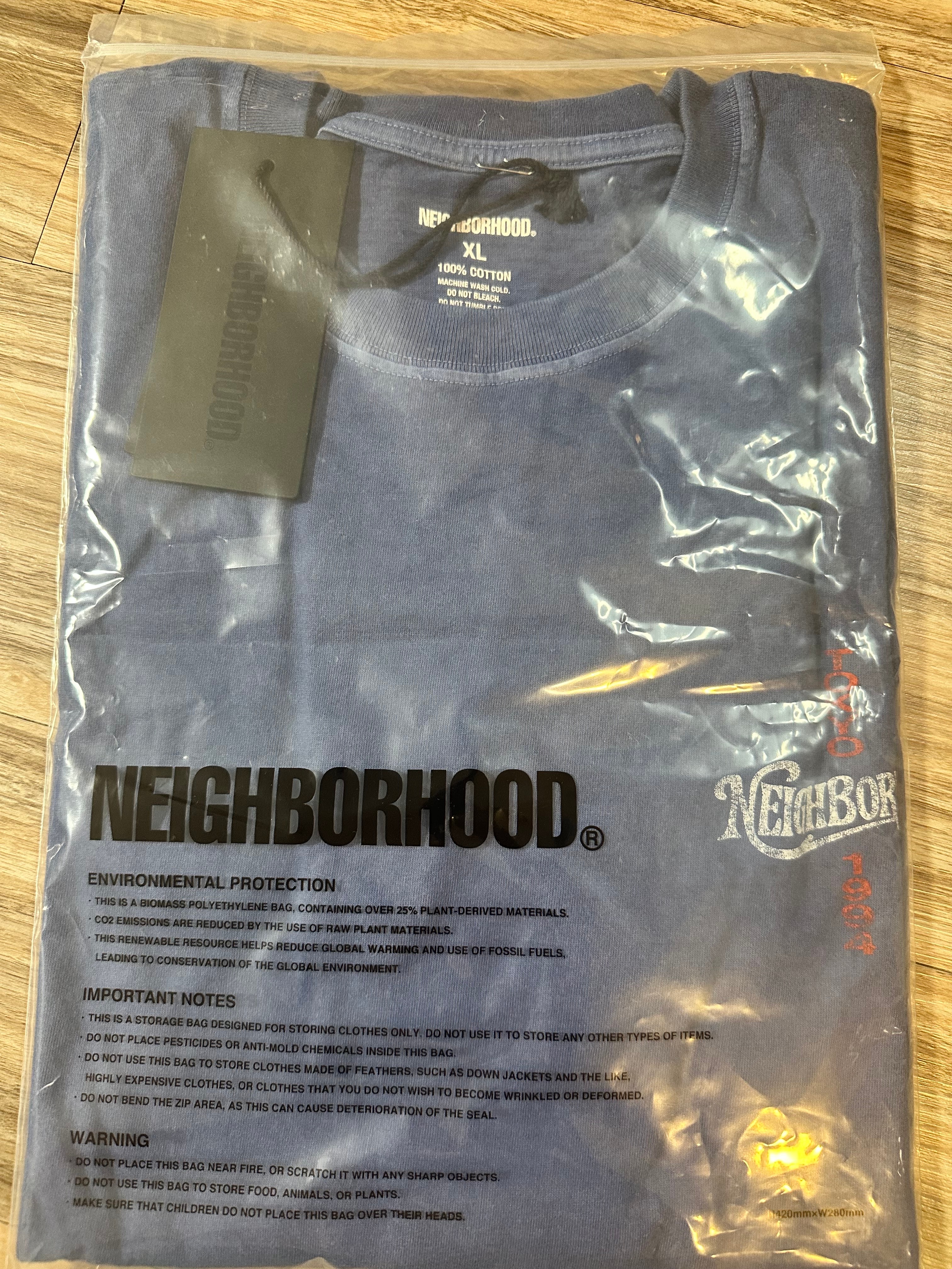 NEIGHBORHOOD NH TEE SS-22 紺 横浜 限定 ホットロッド