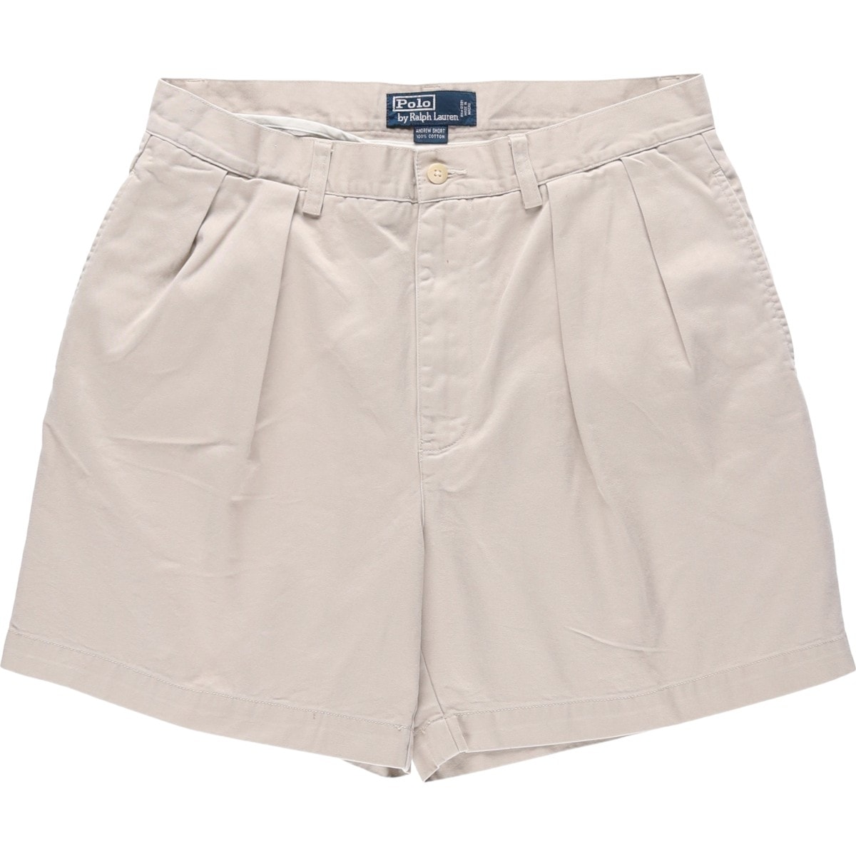 古着 ラルフローレン Ralph Lauren POLO by Ralph Lauren ANDREW SHORT ツータック チノショーツ ショートパンツ メンズw33相当/eaa633206