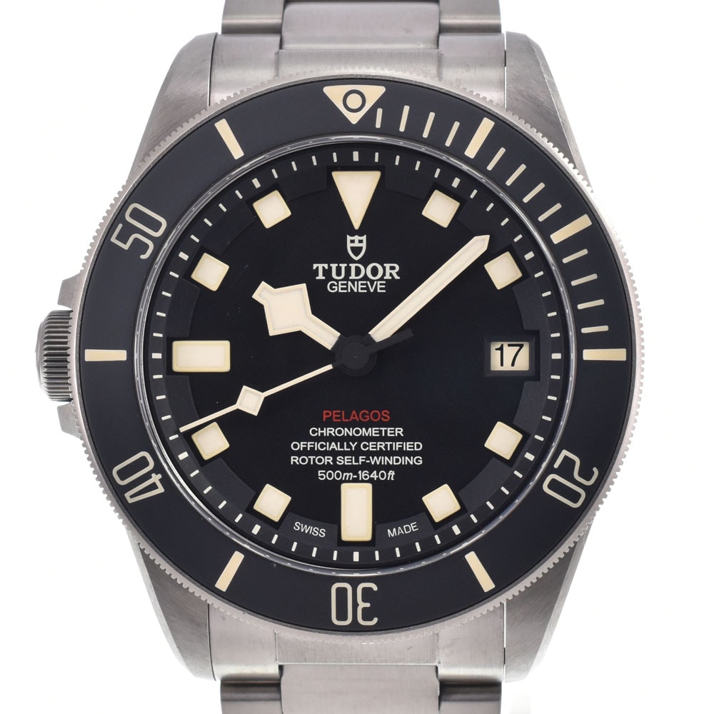チューダー TUDOR 25610TNL-0001 ぺラゴス LHD レフトハンドドライブ ブラック 自動巻き メンズ 良品 箱・保証書付き 腕時計 H#150156