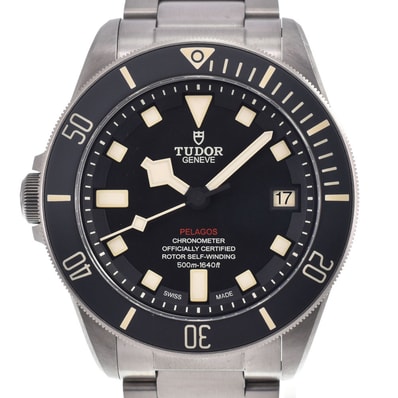 チューダー TUDOR 25610TNL-0001 ぺラゴス LHD レフトハンドドライブ ブラック 自動巻き メンズ 良品 箱・保証書付き 腕時計 H#150156