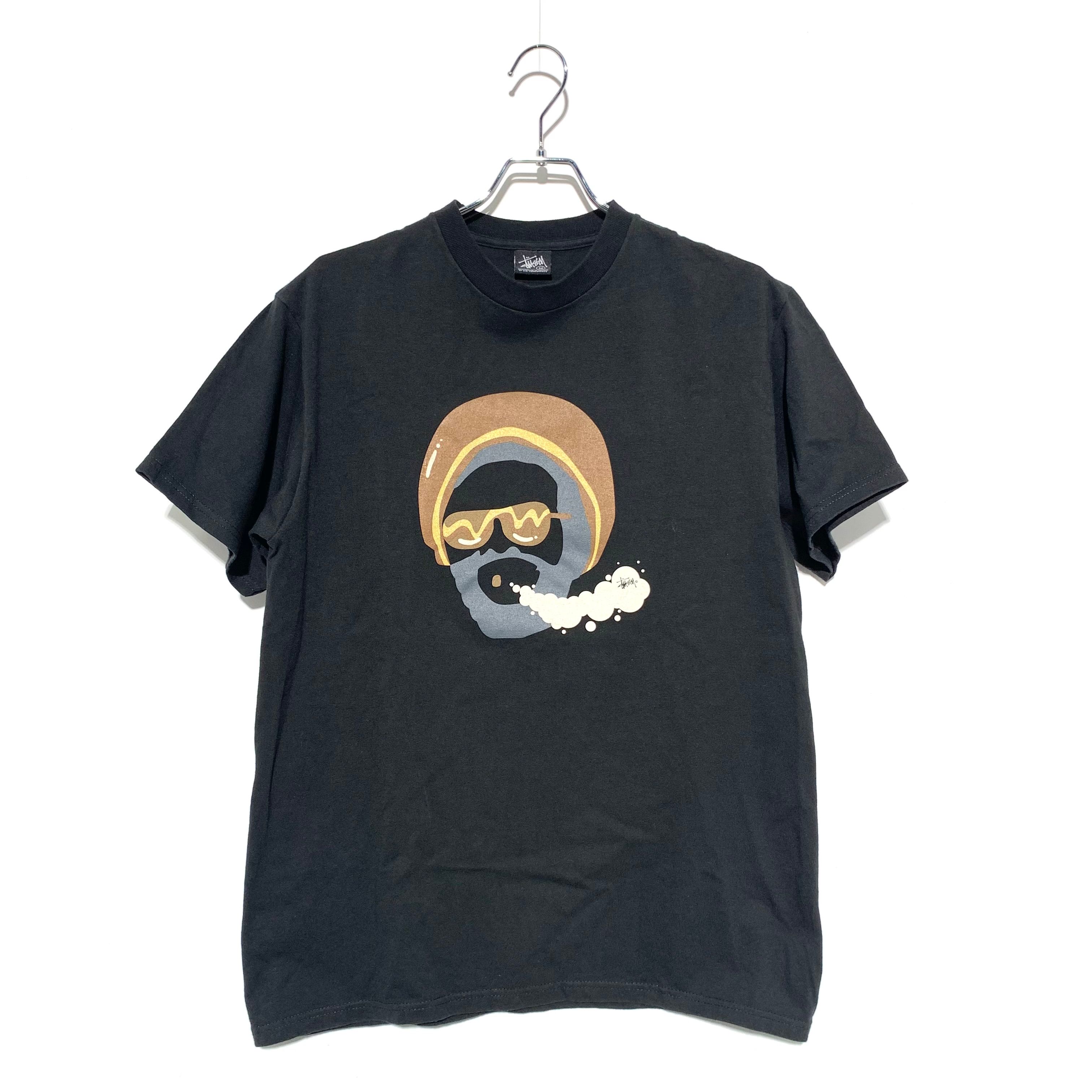 STUSSY FACE PRINT TEE Black