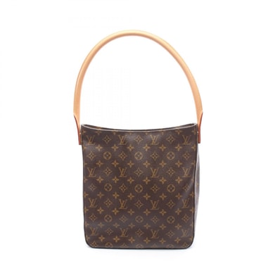 ルイ・ヴィトン LOUIS VUITTON ルーピングGM ショルダーバッグ バッグ PVCコーティングキャンバス レザー モノグラム レディース ブラウン系 M51145 【中古】