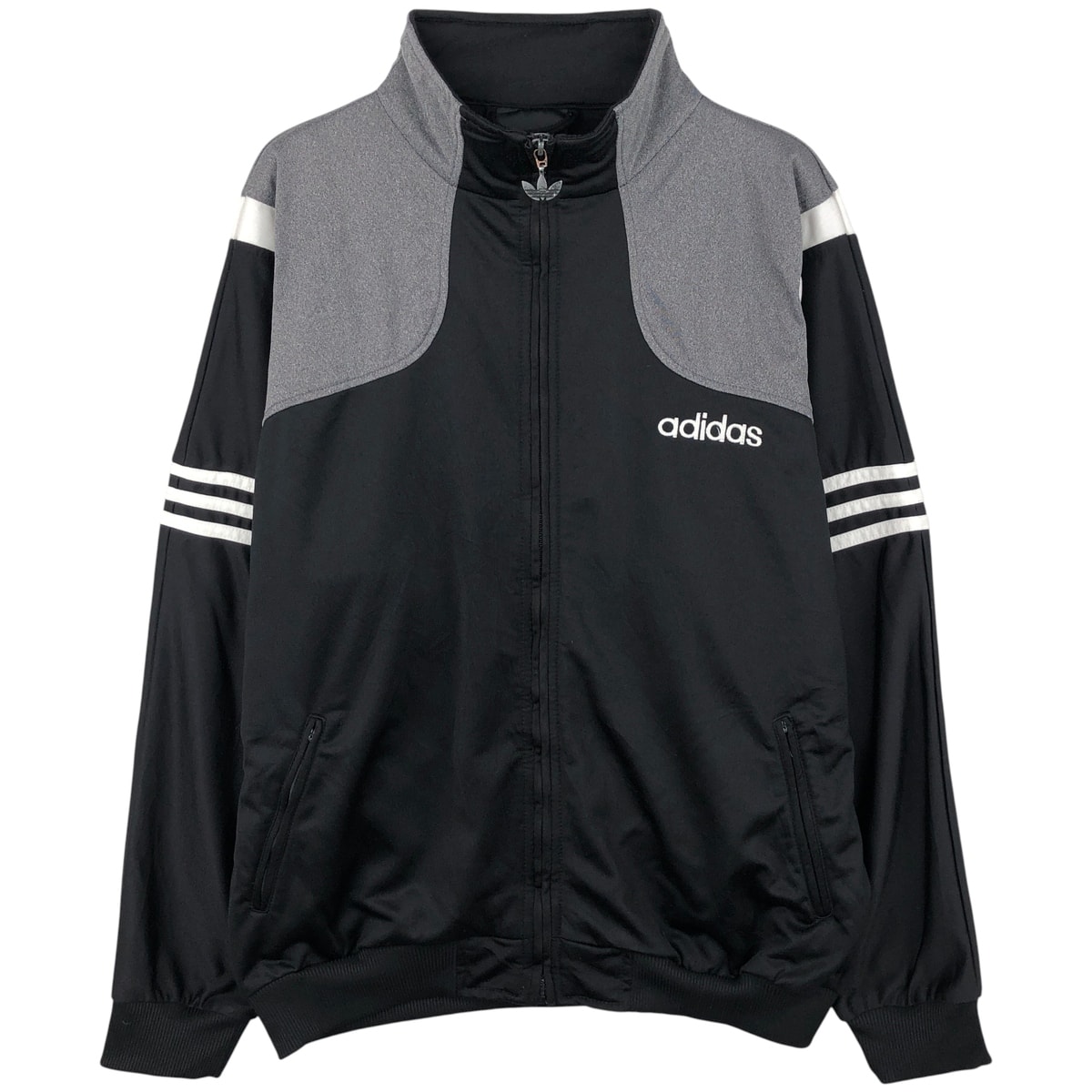 古着 90年代 アディダス adidas バックロゴ トレフォイルロゴ ジャージ トラックジャケット メンズL相当/eaa598703