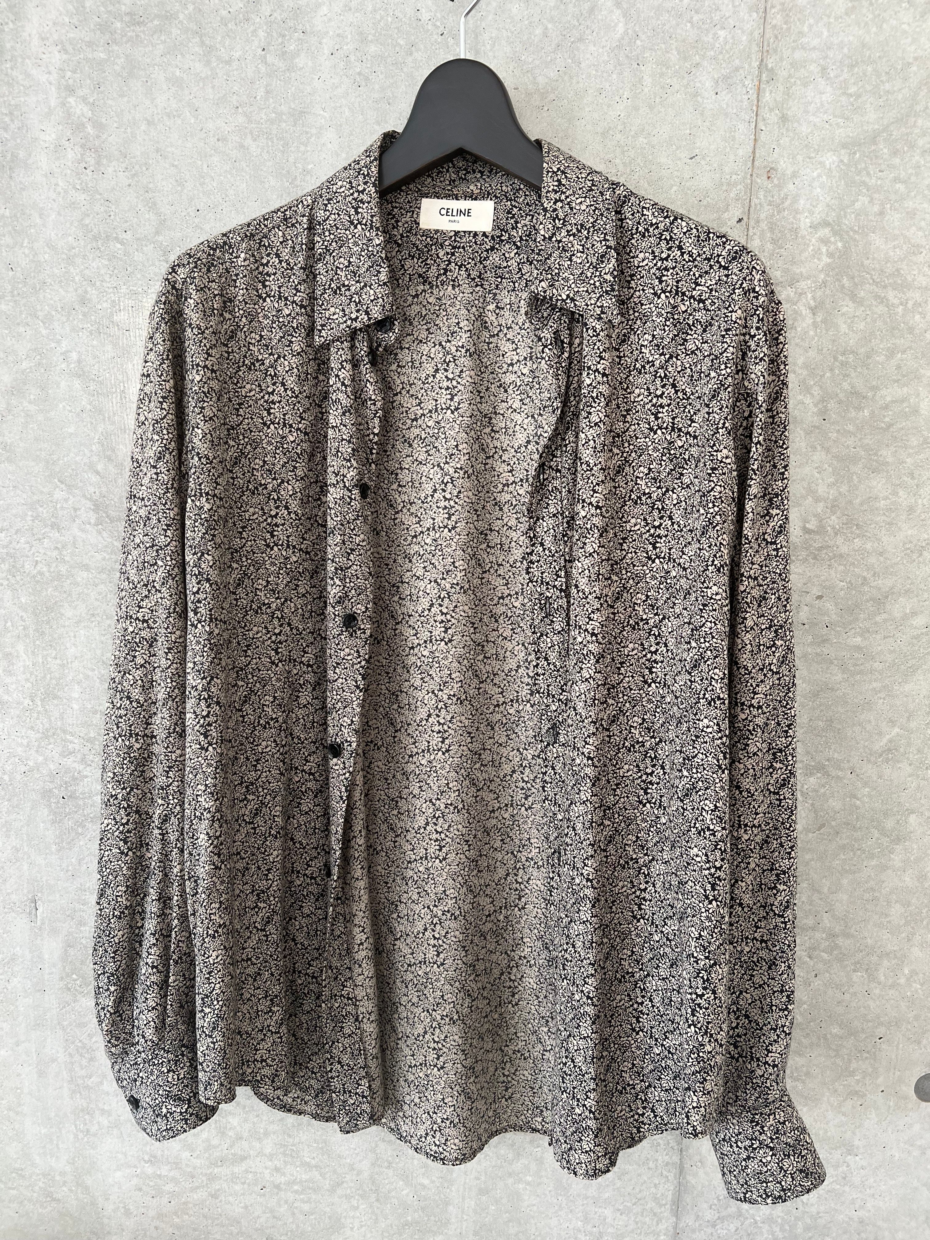 CELINE 花柄シャツ
