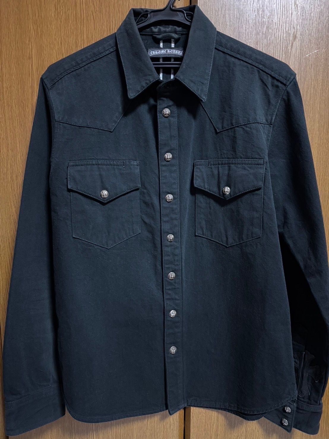 Chrome Hearts Denim Western Cross Patch Cross Button L/S Shirt "Indigo/Silver"