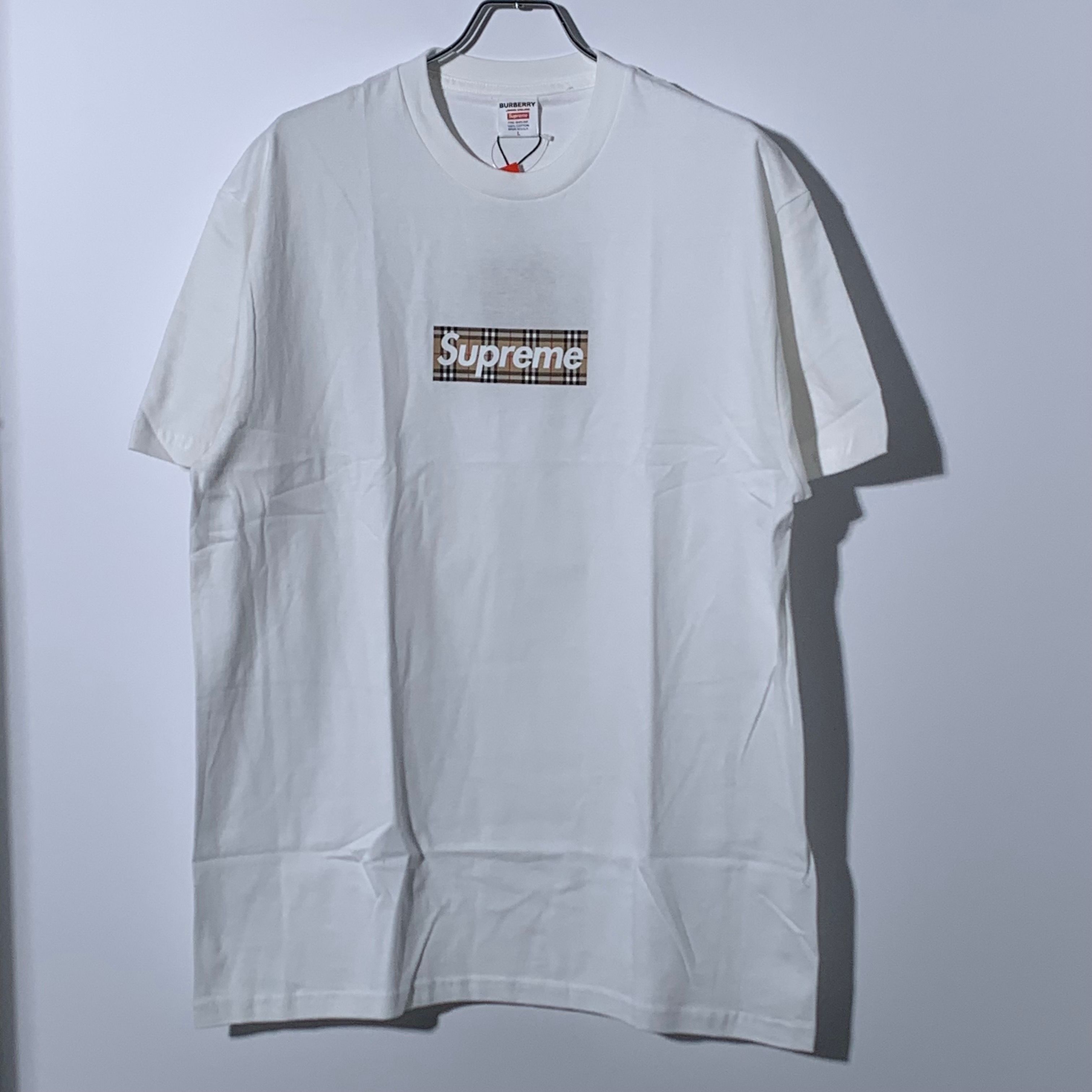 Supreme / Burberry Box Logo Tee "White"