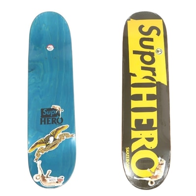 【中古】シュプリーム Supreme 2020年春夏 ANTIHERO Dog Skateboard スケートボード デッキ スケボー ブラウンxイエロー【サイズ8.06×31.8】【メンズ】