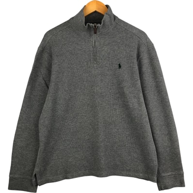 古着 ラルフローレン Ralph Lauren POLO by Ralph Lauren ハーフジップスウェットシャツ トレーナー メンズL相当/eaa594838