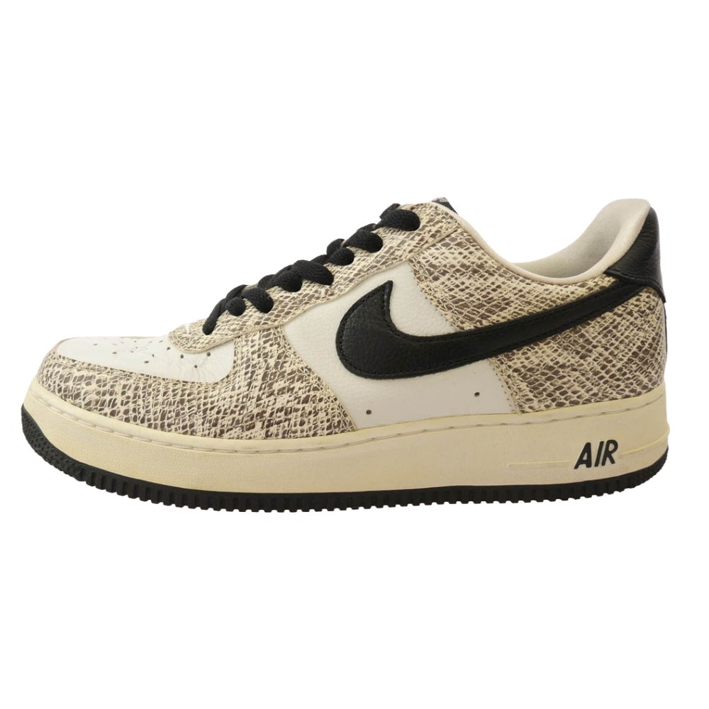 NIKE ナイキ スニーカー 845053-104 AIR FORCE1 LOW RETRO COCOA SNAKE エアフォース スネイク ベージュ系 ブラウン系 27cm【中古】