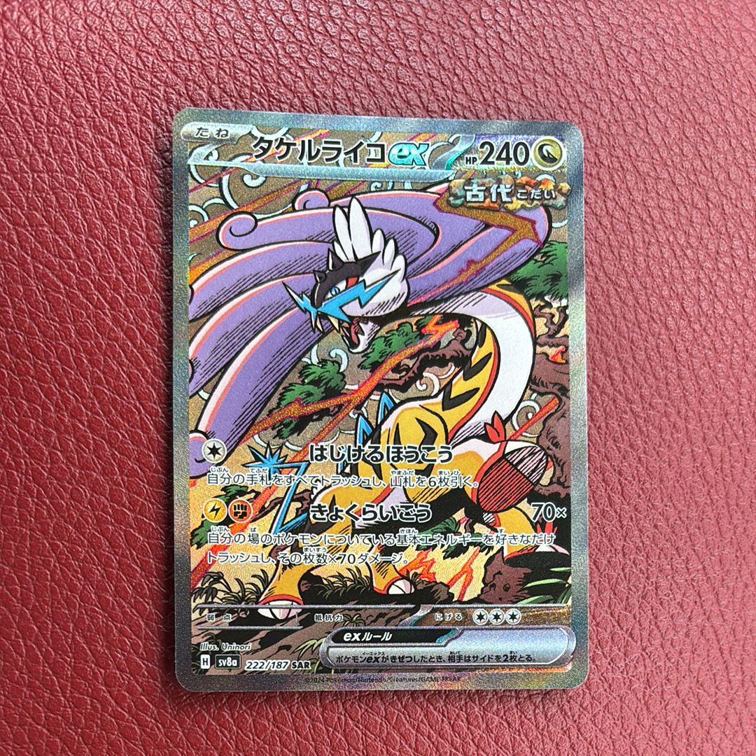 タケルライコex SAR [SV8a 222/187](ハイクラスパック「テラスタルフェスex」)