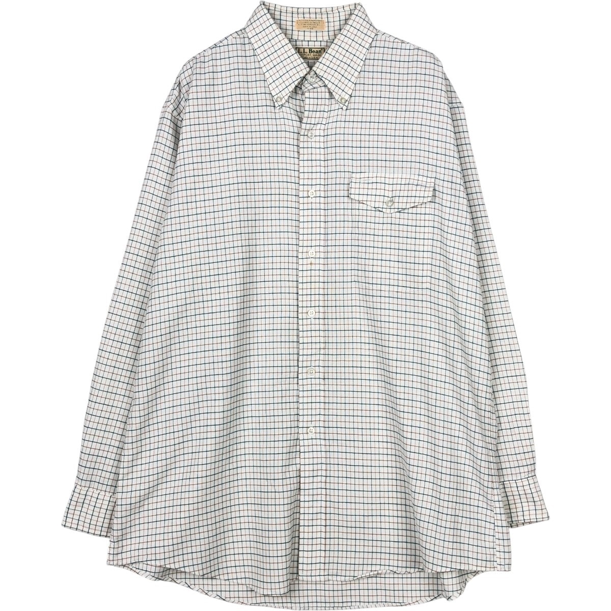 古着 70~80年代 エルエルビーン L.L.Bean 長袖 ボタンダウンチェックシャツ USA製 メンズXL相当 ヴィンテージ/eaa666724
