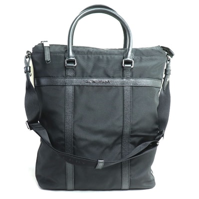 BURBERRY バーバリー 2Wayショルダーバッグ ブラック 3638124 メンズ【中古】