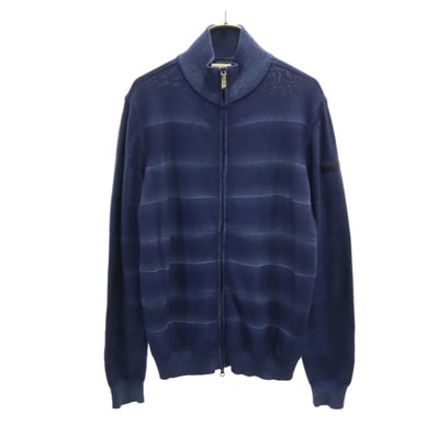 ARMANI JEANS アルマーニジーンズ ニットジャケット M ネイビー