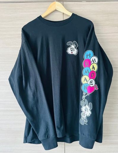 HUMAN MADE VICK LONG SLEEVE T-SHIRT "Black"