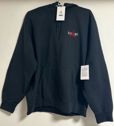 Supreme x Jordan Hooded Sweatshirt "Black"