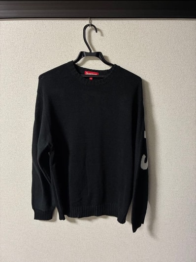 Supreme Back Logo Sweater "Black"