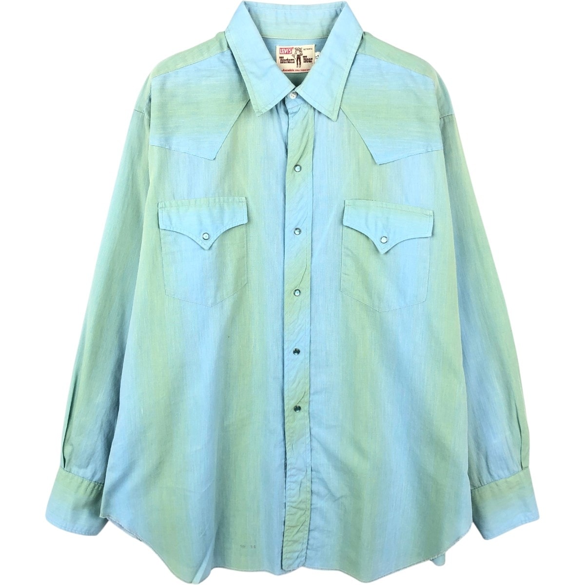 古着 60年代 リーバイス Levi's 長袖 ウエスタンシャツ メンズXL相当/eaa666245